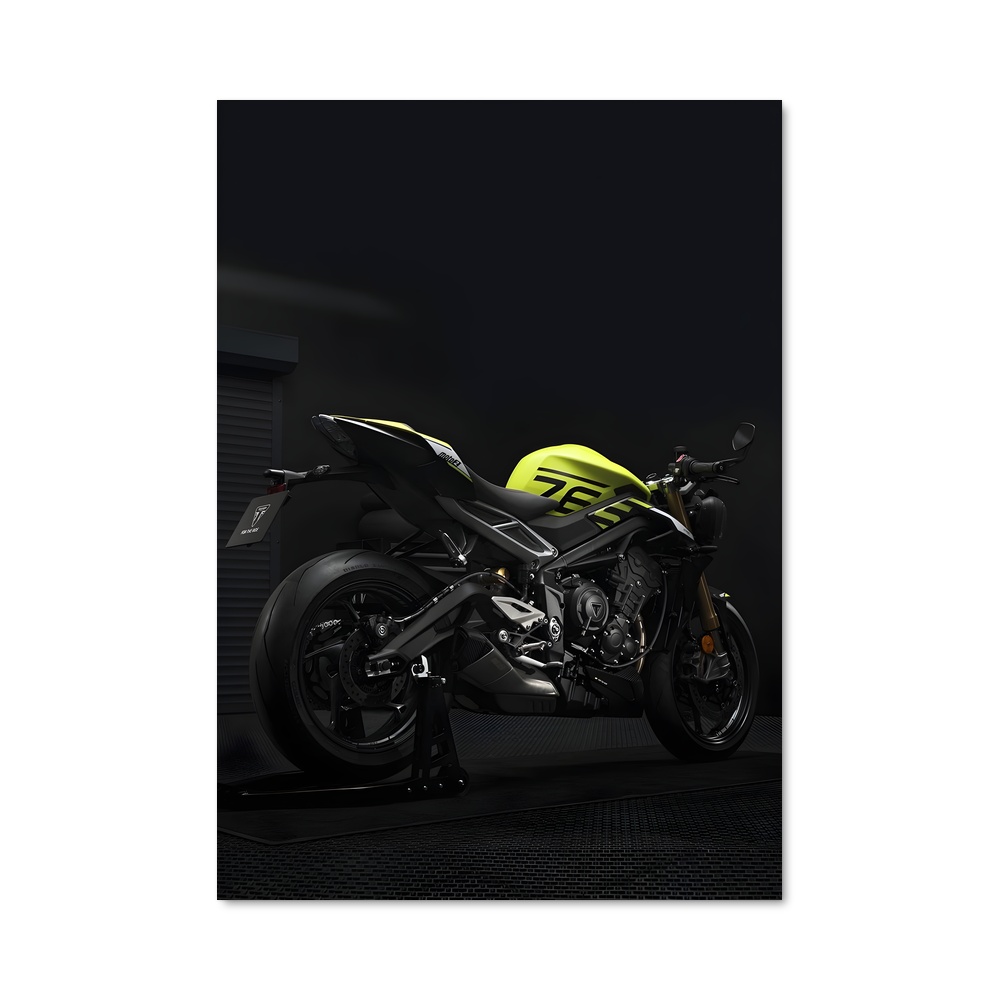 Poster Garage Jaune – affiche Triumph